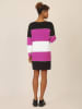 APART Kleid in Schwarz/ Lila/ Creme