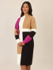 APART Kleid in Lila/ Camel/ Schwarz