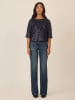 APART Paillettenbluse donkerblauw