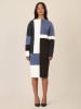 APART Gebreide jurk zwart/blauw/wit