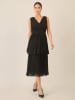APART Plisseekleid in Schwarz