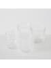 Boltze 4-delige set: windlichten "Marilu" transparant - (H)7,5 x Ø 7,5 cm