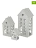 Boltze 3-delige set: lantaarns "Alamo" wit