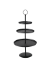 Boltze Etagere ''Samona'' in Schwarz - (H)60 x Ø 30 cm