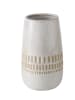 Boltze 2er-Set: Vasen "Nalini" in Weiß/ Beige - (H)19 x Ø 11 cm