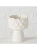 Boltze Vase "Margrit" in Weiß - (H)14 cm