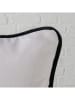 Boltze Kissen ''Homa'' in Weiß/ Schwarz - (L)50 x (B)30 cm