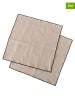 Boltze 2-delige set: servetten "Janea" beige - (L)41 x (B)41 cm