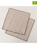 Boltze 2-delige set: servetten "Janea" beige - (L)41 x (B)41 cm