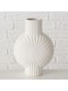 Boltze Vase "Lambet" in Weiß - (H)28 cm