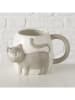 Boltze Tasse "Mollie" in Weiß/ Grau - 400 ml