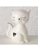 Boltze Decoratief figuur "Catinka" wit/zwart - (H)17 cm
