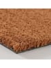 Boltze Kokos-Fußmatte "Moin" in Hellbraun/ Schwarz - (L)60 x (B)40 cm