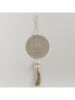 Boltze 2-delige set: decohangers "Bali" beige/wit - (H)40 cm