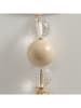 Boltze 2-delige set: decohangers "Bali" beige/wit - (H)40 cm