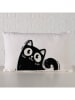 Boltze Kissen ''Mollie'' in Weiß/ Schwarz - (L)50 x (B)30 cm