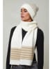 Soft Cashmere 2tlg. Set: Mütze und Schal in Weiß