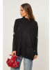Soft Cashmere Rollkragenpullover in Schwarz