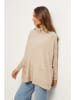 Soft Cashmere Rollkragenpullover in Taupe