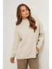 Soft Cashmere Rollkragenpullover in Taupe
