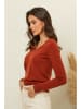 Soft Cashmere Kaschmir-Pullover in Cognac