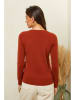 Soft Cashmere Kaschmir-Pullover in Cognac