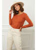 Soft Cashmere Sweter w kolorze ceglanym