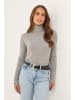 Soft Cashmere Rollkragenpullover in Grau