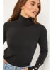 Soft Cashmere Rollkragenpullover in Schwarz