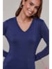 Soft Cashmere Pullover in Blau
