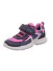 superfit Leder-Sneakers "Rush" in Pink/ Dunkelblau