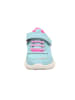 superfit Leder-Sneakers "Rush" in Hellblau/ Pink