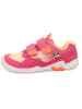 superfit Barfuß Leder-Sneakers "Trace" in Pink/ Gelb