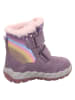superfit Skórzane kozaki zimowe "Icebird" w kolorze fioletowym