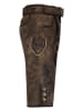 Edelnice Lederhose "Fabian" in Dunkelbraun