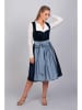Edelnice Dirndl "Luna" in Dunkelblau/ Hellblau
