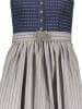 Almsach Dirndl in Dunkelblau/ Beige