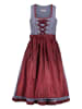Almsach Dirndl in Blau/ Bordeaux