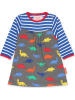 Toby Tiger Kleid in Blau/ Grau/ Bunt