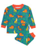 Toby Tiger Pyjama in Grün/ Orange
