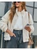 LA Angels Fleecejacke in Creme