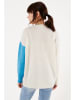 Milan Kiss Trui crème/bruin/blauw