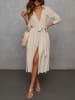 LA Angels Kleid in Beige/ Grau