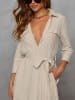 LA Angels Kleid in Beige/ Grau