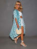 LA Angels Kimono turquoise/wit