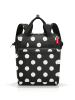 Reisenthel Rucksack "Allrounder R" in Schwarz/ Weiß - (B)31 x (H)39 x (T)17 cm