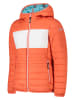 CMP Steppjacke in Orange/ Weiß