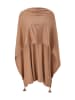 comma Poncho in Hellbraun