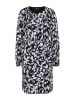 comma Kleid in Schwarz/ Weiß