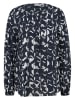 comma Bluse in Dunkelblau